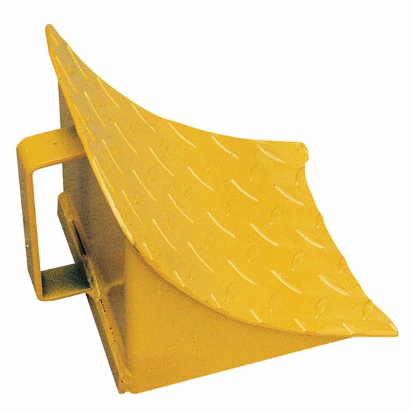 Global Industrial Wheel & Tire Chock, Steel, 7-1/2L x 7-1/2W x 8-1/2H 241965 - main